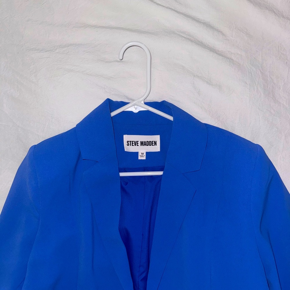 Steve Madden Cobalt Open-Front Blazer - Picture 4 of 4
